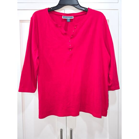 Karen Scott Henley Shirt - Size XL - Picture 2 of 12